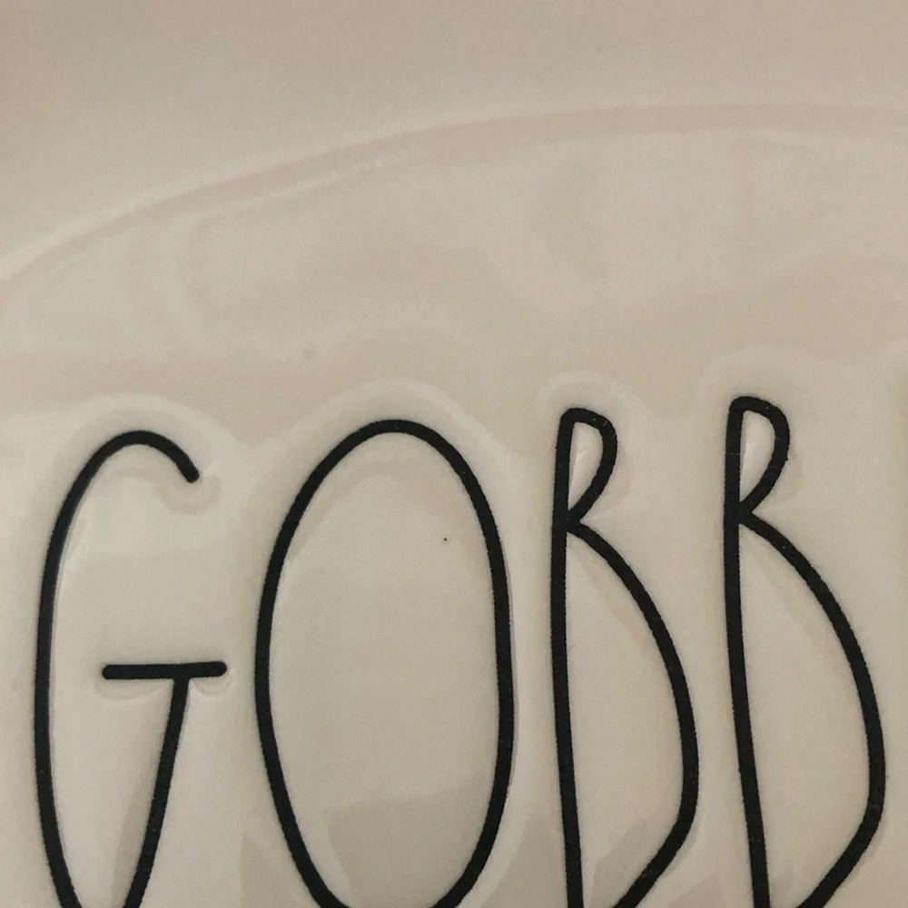 Rae Dunn Gobble Oval Plates